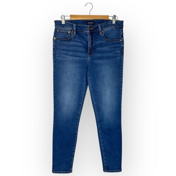 J. Crew Women's 9 in. High Rise Toothpick Jeans Size 29 J4756 Medium Wash - Picture 1 of 9